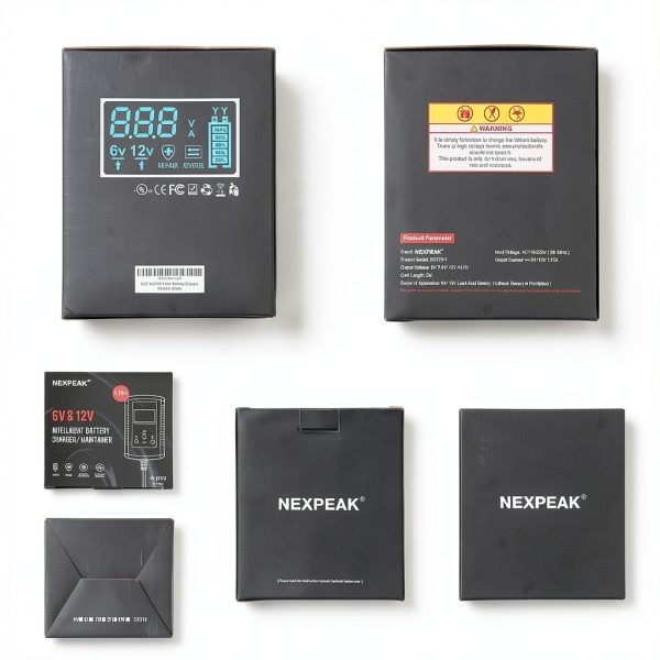 NEXPEAK 4-in-1 Battery Charger Portable Lead Acid-6