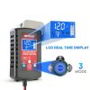 NEXPEAK 4-in-1 Battery Charger Portable Lead Acid-1