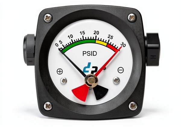 30 psi Differential Gauge by Differential Pressure Plus Anodized-0