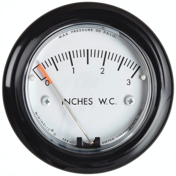Dwyer Differential Pressure Gauge Model 2-5003 30psig Barbed-0