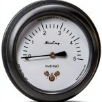 NexEng Differential Gauge Panel Mount 0-5" WC Steel Gauge for Use-0