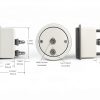 NexEng Differential Gauge Panel Mount 0-5" WC Steel Gauge for Use-4