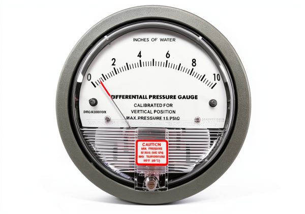 Differential Pressure Gauge JH Gauge 0-10 in H2O Aluminum 1/8 NPT-0