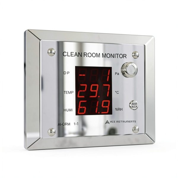 Clean Room Differential Pressure Monitor Ace Instruments AI-CRM1-1-1