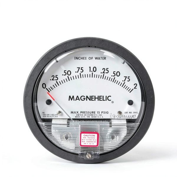 Differential Pressure Gauge Dwyer 2002 0‑2 in WC Aluminum Housing-1