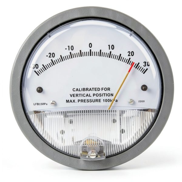 Differential Pressure Gauge Hyuduotx Clear HVAC 2‑inch Scale-2