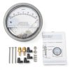 Differential Pressure Gauge Hyuduotx Clear HVAC 2‑inch Scale-0