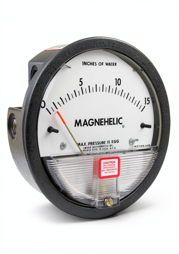 Magnehelic Differential Pressure Gauge Dwyer 0-15 in wc 1/8" NPT Taps-0