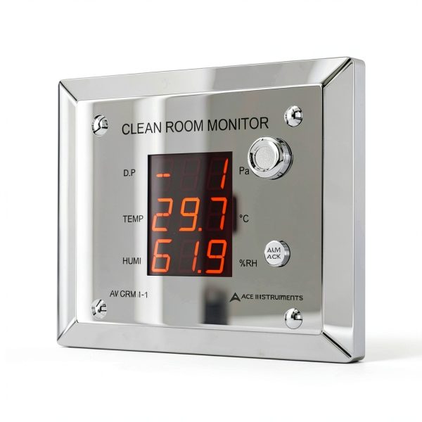 Clean Room Differential Pressure Monitor Ace Instruments AI-CRM1-1-2