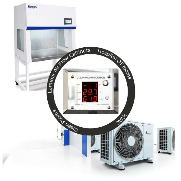 Clean Room Differential Pressure Monitor Ace Instruments AI-CRM1-1-5